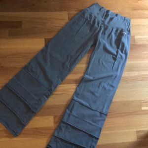 Gray Matilda Jane yoga style pants